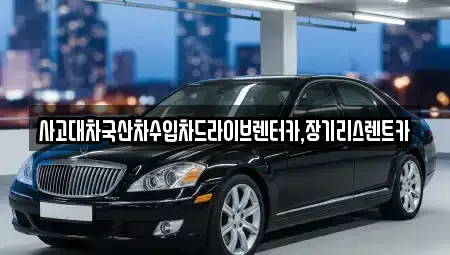 경기 시흥시 조남동 렌트카 전문 사고대차국산차수입차드라이브렌터카,장기리스렌트카
