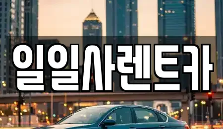경기 안산시 단원구 선부동 렌트카 전문 일일사렌트카