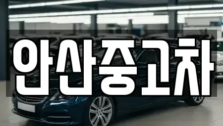 경기 안산시 단원구 선부동 중고차 전문 안산중고차