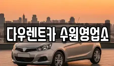 경기 용인시 기흥구 서천동 렌트카 전문 다우렌트카 수원영업소
