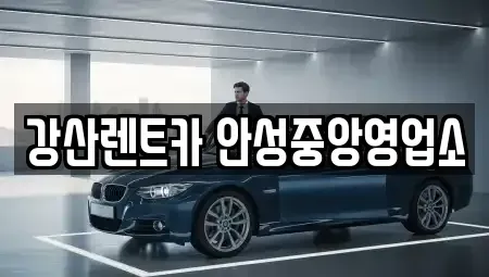 경기 평택시 죽백동 렌트카 전문 강산렌트카 안성중앙영업소