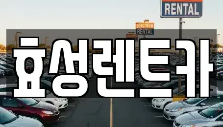 경기 하남시 감일동 렌트카 전문 효성렌트카