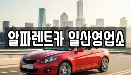 경기도 고양시 렌트카 전문 알파렌트카 일산영업소
