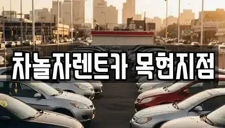 경기도 광주시 탄벌동 단기렌트카 전문 차놀자렌트카 목현지점