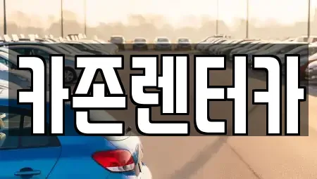 경기도 광주시 탄벌동 단기렌트카 전문 카존렌터카