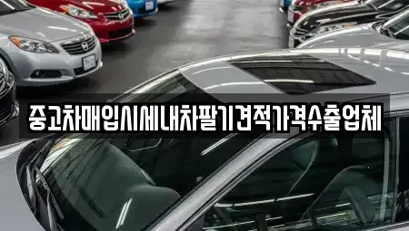 경기도 광주시 탄벌동 중고차매입 전문 중고차매입시세내차팔기견적가격수출업체
