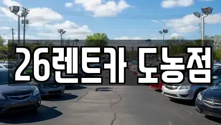 경기도 남양주시 다산동 렌트카 전문 26렌트카 도농점