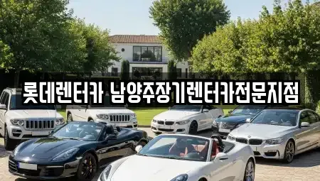 경기도 남양주시 다산동 렌트카 전문 롯데렌터카 남양주장기렌터카전문지점