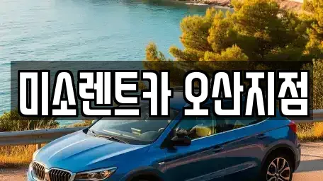 경기도 오산시 렌트카 전문 미소렌트카 오산지점
