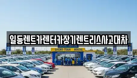 경기도 의왕시 초평동 장기렌트카 전문 일등렌트카렌터카장기렌트리스사고대차