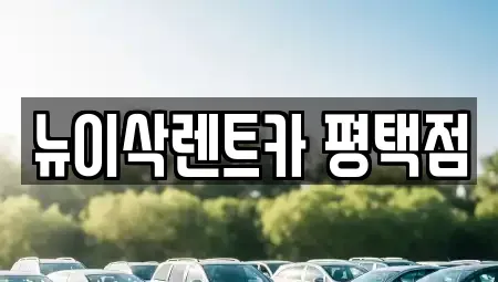 경기도 평택시 통복동 렌트카 전문 뉴이삭렌트카 평택점