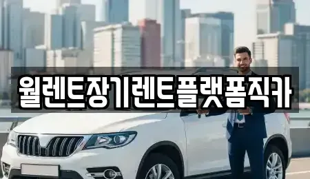 경기도 포천시 장기렌트카 전문 월렌트장기렌트플랫폼직카