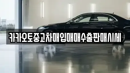경기도 포천시 중고차매입 전문 카카오토중고차매입매매수출판매시세