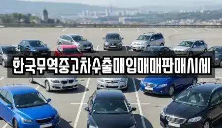 경남 김해시 관동동 중고차매입 전문 한국무역중고차수출매입매매판매시세