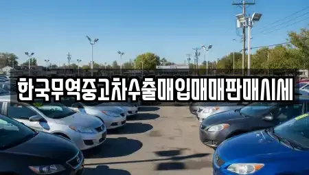 경남 밀양시 교동 중고차매입 전문 한국무역중고차수출매입매매판매시세