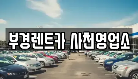 경남 사천시 벌리동 렌트카 전문 부경렌트카 사천영업소