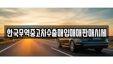 경남 양산시 신기동 중고차 전문 한국무역중고차수출매입매매판매시세