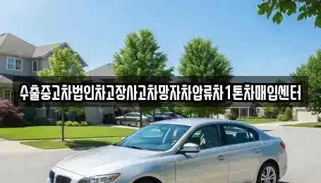 경남 통영시 서호동 중고차 전문 수출중고차법인차고장사고차망자차압류차1톤차매입센터
