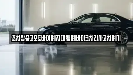 경북 고령군 성산면 중고차 전문 조차장중고오토바이폐지대행폐바이크처리사고차폐기