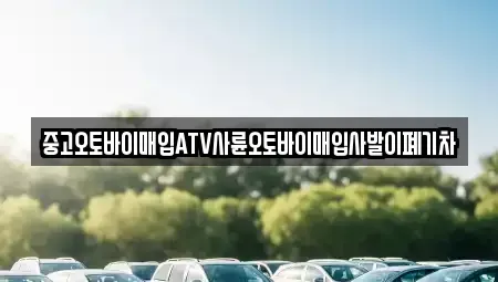 경북 구미시 도량동 중고차매입 전문 중고오토바이매입ATV사륜오토바이매입사발이폐기차
