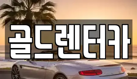 경북 안동시 정상동 렌트카 전문 골드렌터카