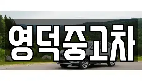 경북 영덕군 중고차 전문 영덕중고차