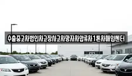 경북 영천시 신기동 중고차매입 전문 수출중고차법인차고장사고차망자차압류차1톤차매입센터