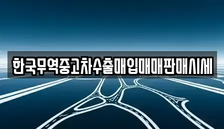 경북 영천시 신기동 중고차매입 전문 한국무역중고차수출매입매매판매시세
