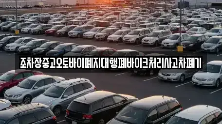 경상남도 거제시 덕포동 중고차 전문 조차장중고오토바이폐지대행폐바이크처리사고차폐기