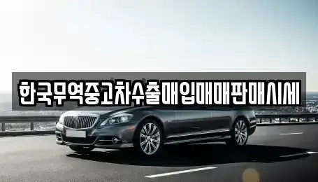 경상남도 김해시 삼정동 중고차매입 전문 한국무역중고차수출매입매매판매시세