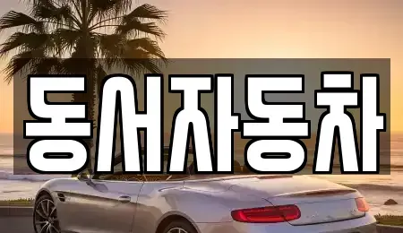 경상남도 창원시 진해구 남문동 중고차 전문 동서자동차