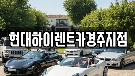 경상북도 경주시 탑동 렌트카 전문 현대하이렌트카경주지점