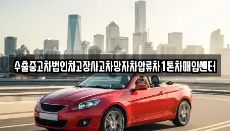 경상북도 영덕군 중고차매입 전문 수출중고차법인차고장사고차망자차압류차1톤차매입센터