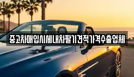 경상북도 영주시 상망동 중고차매입 전문 중고차매입시세내차팔기견적가격수출업체