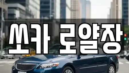 경상북도 포항시 남구 해도동 렌트카 전문 쏘카 로얄장