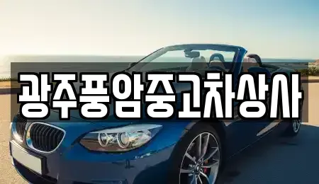 광주 광산구 도천동 중고차 전문 광주풍암중고차상사