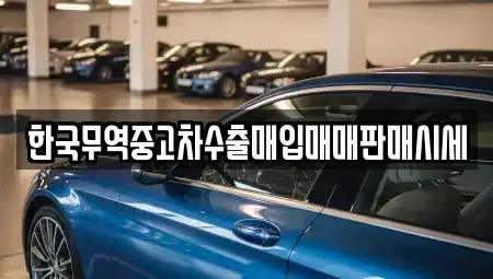 광주 북구 연제동 중고차매입 전문 한국무역중고차수출매입매매판매시세