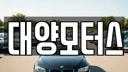 광주광역시 북구 연제동 중고차 전문 대양모터스