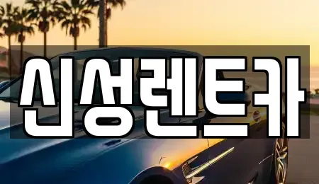 광주광역시 북구 지야동 렌트카 전문 신성렌트카