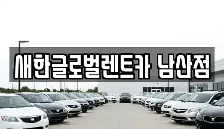 대구 남구 단기렌트카 전문 새한글로벌렌트카 남산점