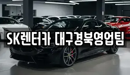 대구광역시 북구 복현동 장기렌트카 전문 SK렌터카 대구경북영업팀
