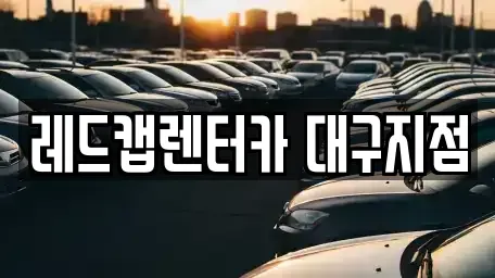 대구광역시 수성구 욱수동 장기렌트카 전문 레드캡렌터카 대구지점