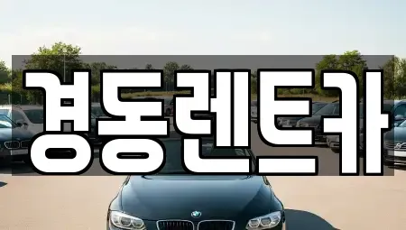대구광역시 중구 완전동 렌트카 전문 경동렌트카