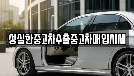 대전광역시 중구 선화동 중고차 전문 성실한중고차수출중고차매입시세