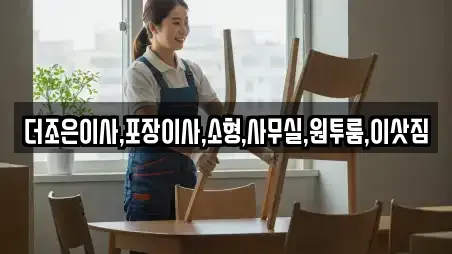 더조은이사,포장이사,소형,사무실,원투룸,이삿짐