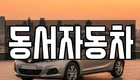부산 강서구 녹산동 중고차 전문 동서자동차