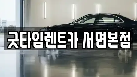 부산 부산진구 부암동 렌트카 전문 굿타임렌트카 서면본점