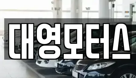 부산 사하구 중고차 전문 대영모터스