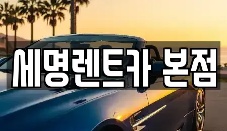 부산 중구 중앙동3가 렌트카 전문 세명렌트카 본점