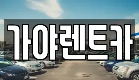 부산광역시 강서구 죽동동 렌트카 전문 가야렌트카